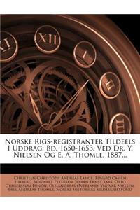 Norske Rigs-Registranter Tildeels I Uddrag