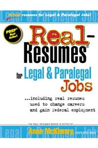 Real-Resumes for Legal & Paralegal Jobs