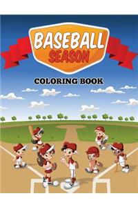 Baseball Season Coloring Book