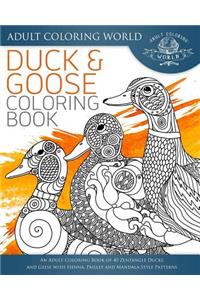 Duck and Goose Coloring Book