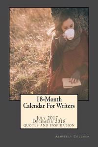 18-Month Calendar for Writers