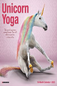 Unicorn Yoga 2023 Mini Wall Calendar