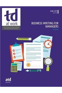 Business Writing for Managers