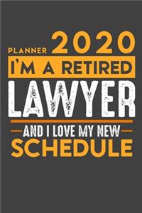 Planner 2020 for retired LAWYER