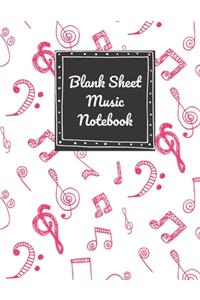 Blank Sheet Music Notebook