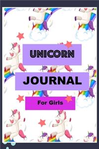 Unicorn Journal For Girls: Journal and Notebook for Girls Size (6"x9") Cute Pink Rainbow Unicorn for Kids Elementary School 120 Pages Perfect for taking notes