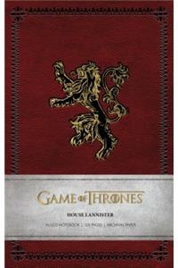 Game of Thrones: House Lannister Ruled Notebook