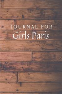 Journal For Girls Paris