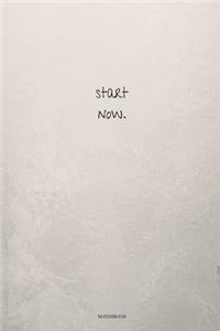 Start Now Notizbuch