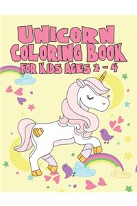 Unicorn Coloring Book for Kids Ages 2-4