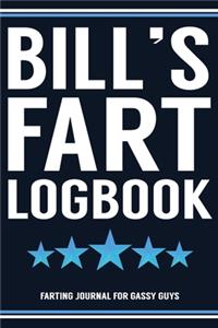 Bill's Fart Logbook Farting Journal For Gassy Guys