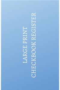 Large Print Checkbook Register