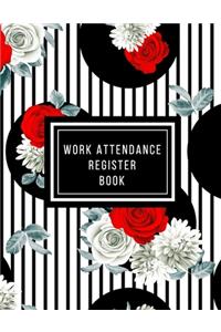 Work Attendance Register Book