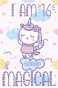 I am 16 & Magical Caticorn Journal