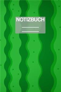Notizbuch A5 Muster Wassermelone Schale