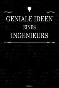 Geniale Ideen eines Ingenieurs Notizbuch