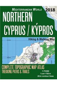 Northern Cyprus / Kypros Hiking & Walking Map 1