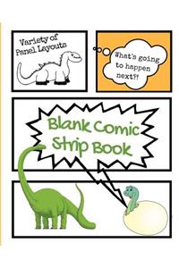Blank Comic Strip Book Dinosaurs