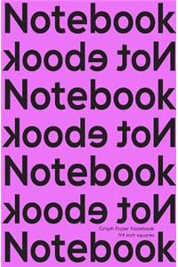 Graph Paper Notebook 1/4 Inch Squares