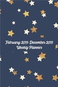 February 2019-December 2019 Weekly Planner
