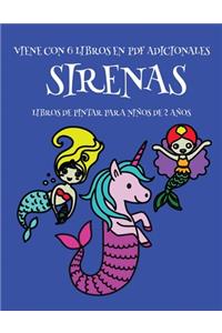 Libros de pintar para niños de 2 años (Sirenas)