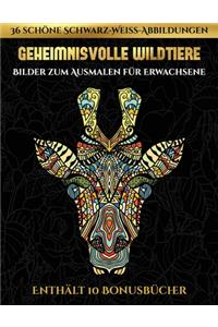 Bilder zum Ausmalen für Erwachsene (Geheimnisvolle Wildtiere)