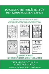 Ausdruckbare Kindergarten-Arbeitsblätter (Puzzles Arbeitsblätter für den Kindergarten