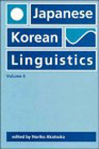 Japanese/Korean Linguistics, Volume 4, Volume 4