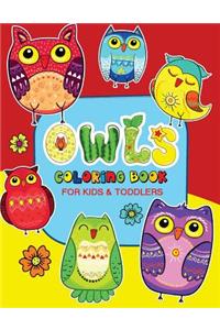 Owls Coloring Book for Kids and Toddlers