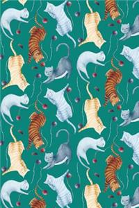 Bullet Journal Notebook for Cat Lovers Cats Playing