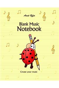 Blank Music Notebook