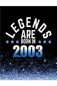 Legends Are Born in 2003