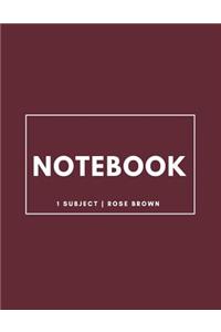 Notebook 1 Subject