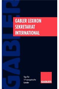 Gabler Lexikon Sekretariat International