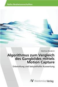 Algorithmus zum Vergleich des Gangbildes mittels Motion Capture