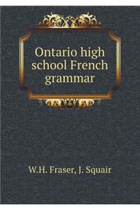 Ontario High School French Grammar