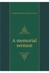 A Memorial Sermon