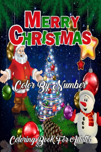Merry Christmas Color By Number Coloring Book For Adults