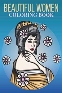 Beautiful women coloring book
