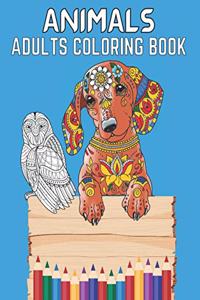Animal Adults Coloring Book