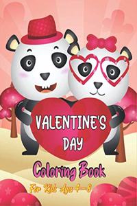 Valentine's Day Coloring Book For Kids Ages 4-8