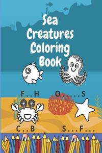 Sea Creatures Coloring Book