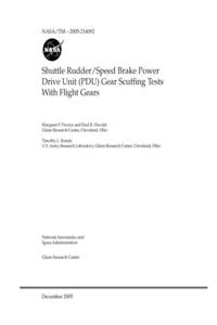 Shuttle Rudder/Speed Brake Power Drive Unit (PDU) Gear Scuffing Tests With Flight Gears