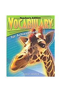 Great Source Vocabulary for Achievement: Teacher Edition Grade 9 Third Course 2006