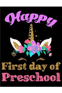 Happy First day of Preschool
