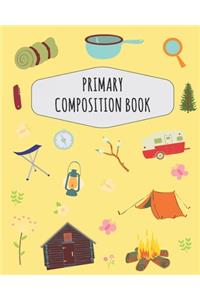 Camping Primary Composition Book