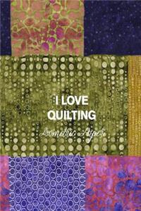 I Love Quilting Isometric Paper