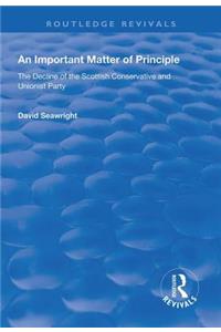 Important Matter of Principle