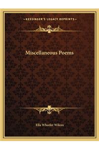 Miscellaneous Poems