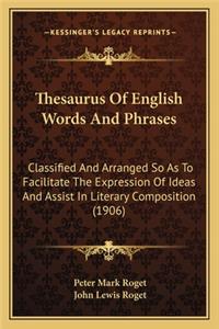 Thesaurus of English Words and Phrases